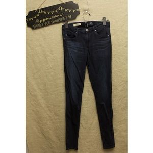 Adriano Goldschmied dark wash middi legging jean